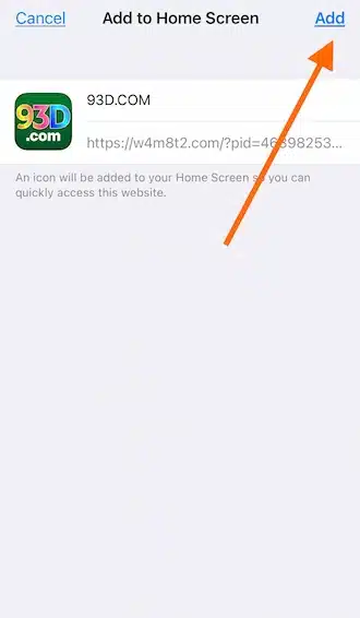 Depois, é só tocar em "Adicionar" lá no canto superior direito.