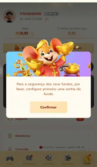 É só clicar em "confirmar" no aviso que aparecer.