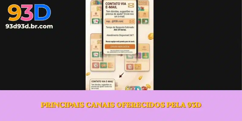 Principais canais oferecidos pela 93D